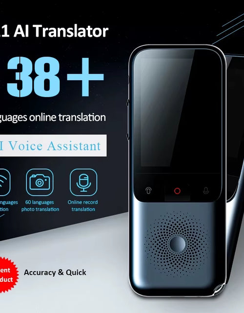 Load image into Gallery viewer, 2024 T11 Portable Audio Translator - Smart Voice AI Device with Offline Real-Time Translation in 138 Languages and Photo Translation Capability
