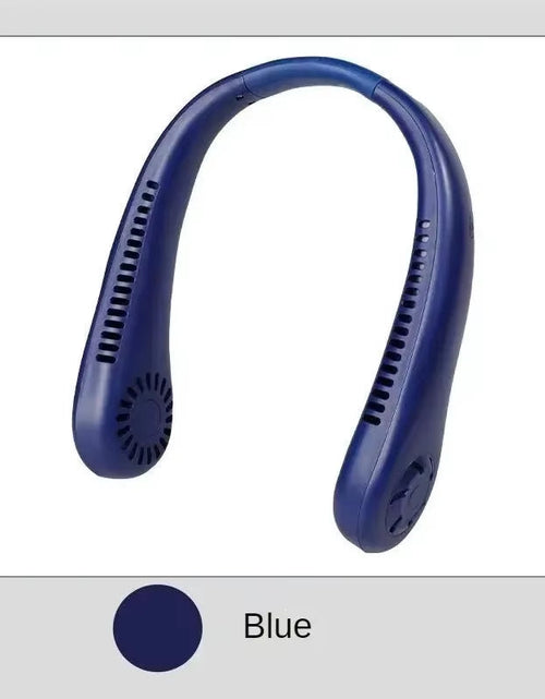 Load image into Gallery viewer, BreezeLoop Pro – Bladeless Rechargeable Neck Fan with 3-Speed Cooling for Summer Comfort
