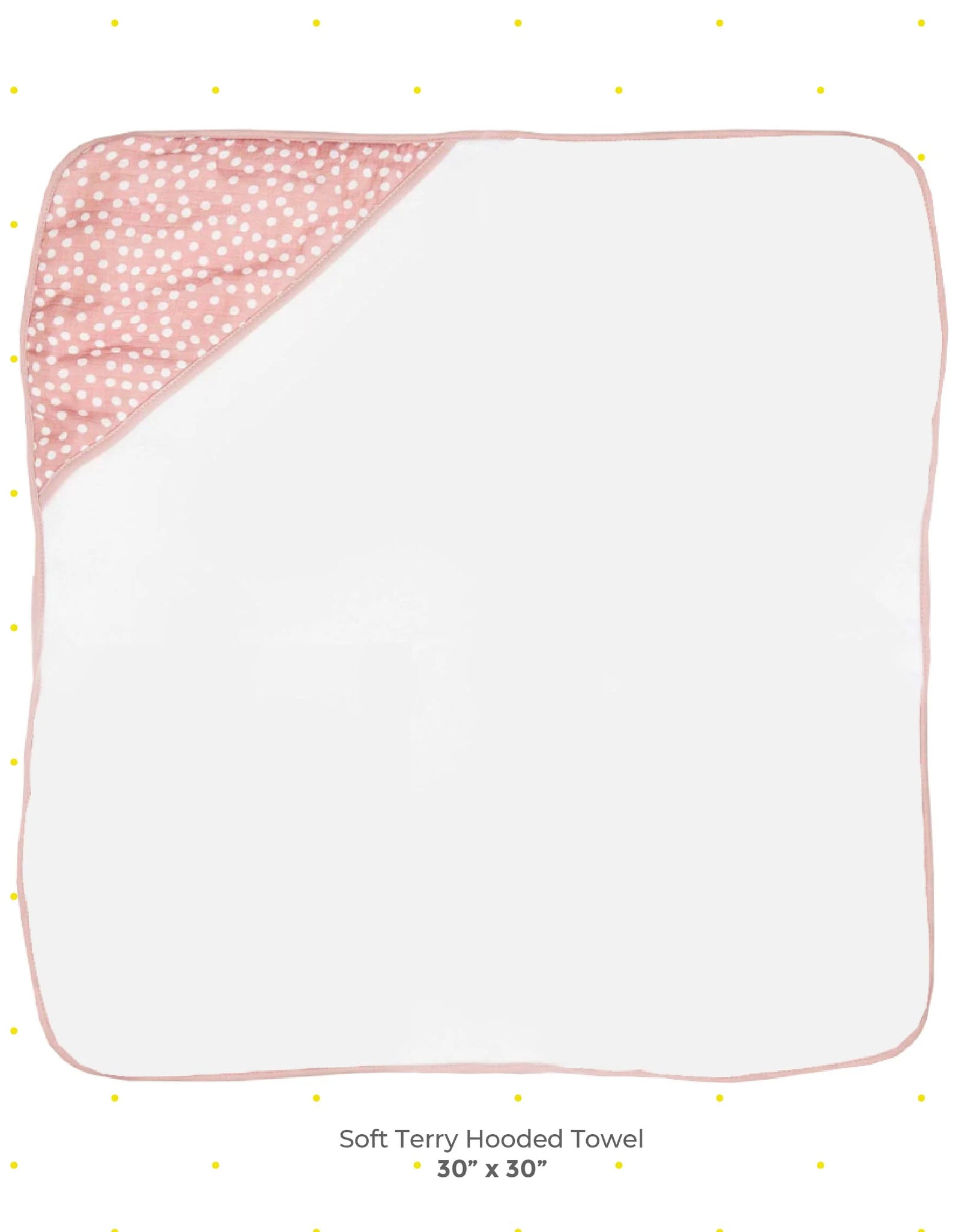 Baby Hooded Towel Bath Set, Muslin Printed Hood, Pack of 2, Pink Shells
