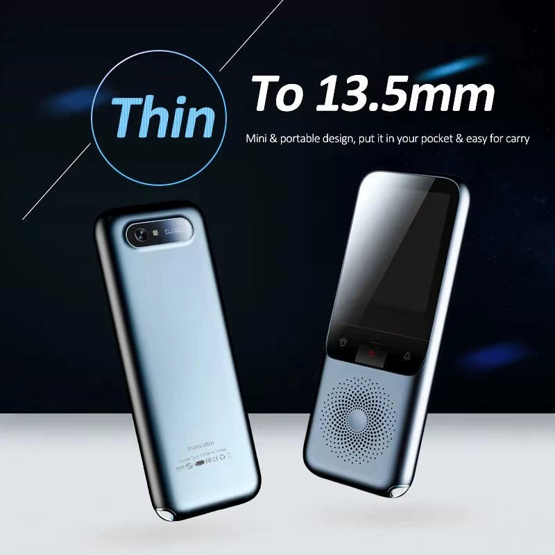 2024 T11 Portable Audio Translator - Smart Voice AI Device with Offline Real-Time Translation in 138 Languages and Photo Translation Capability