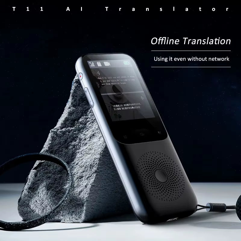 2024 T11 Portable Audio Translator - Smart Voice AI Device with Offline Real-Time Translation in 138 Languages and Photo Translation Capability